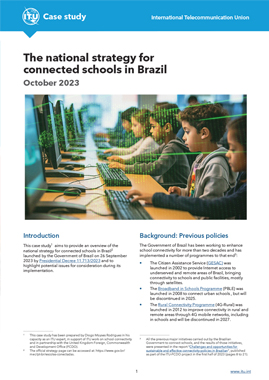 The national strategy for connected schools in Brazil