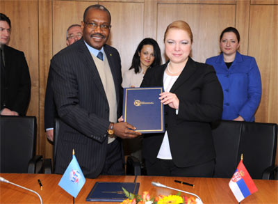 H.E. Mr. Blaise Compaoré, President of Burkina Faso and  Dr Hamadoun I. Touré, ITU Secretary-General