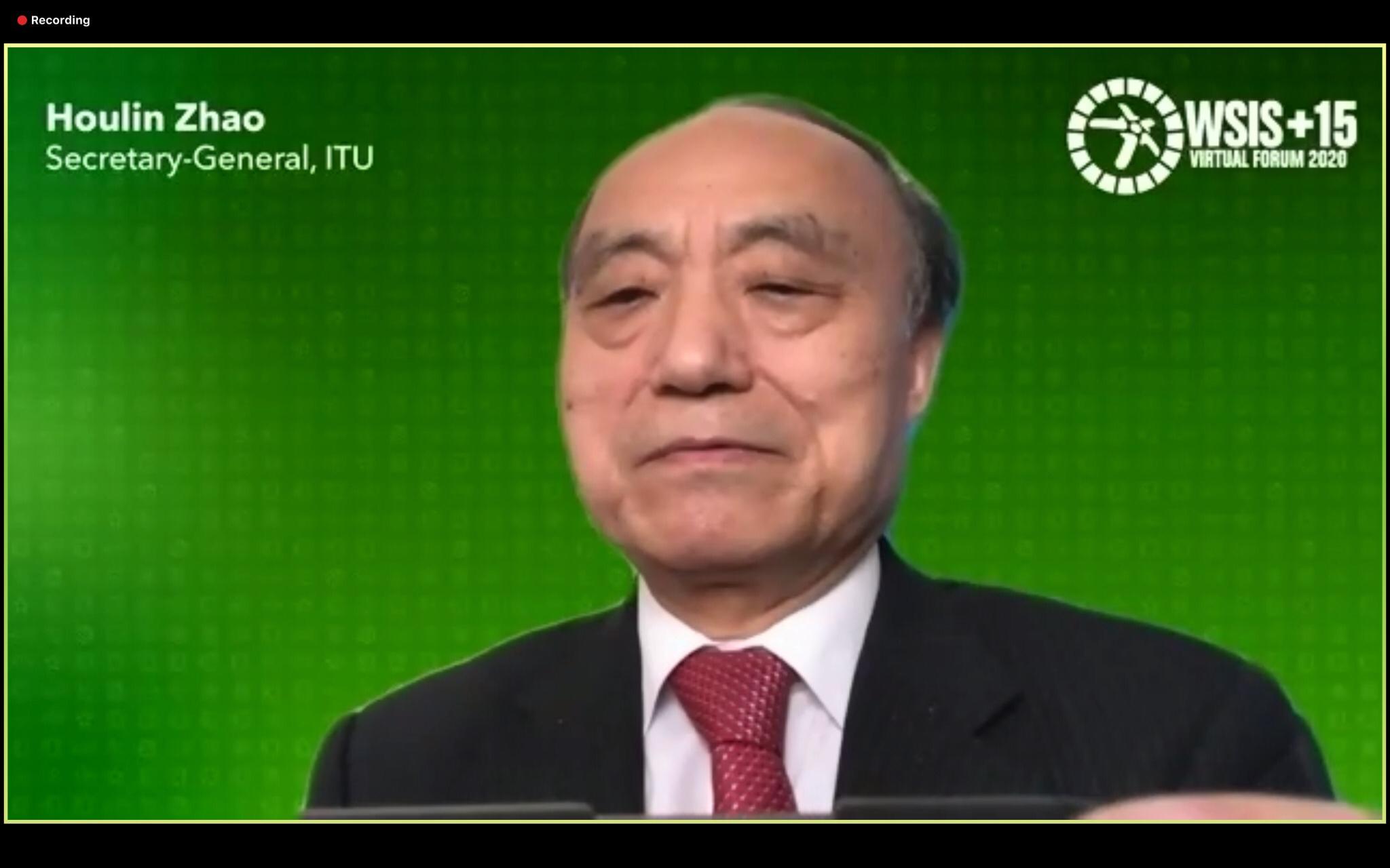 Mr. Houlin Zhao, Secretary-General, ITU at the WSIS Forum 2020 High-Level Opening Ceremony