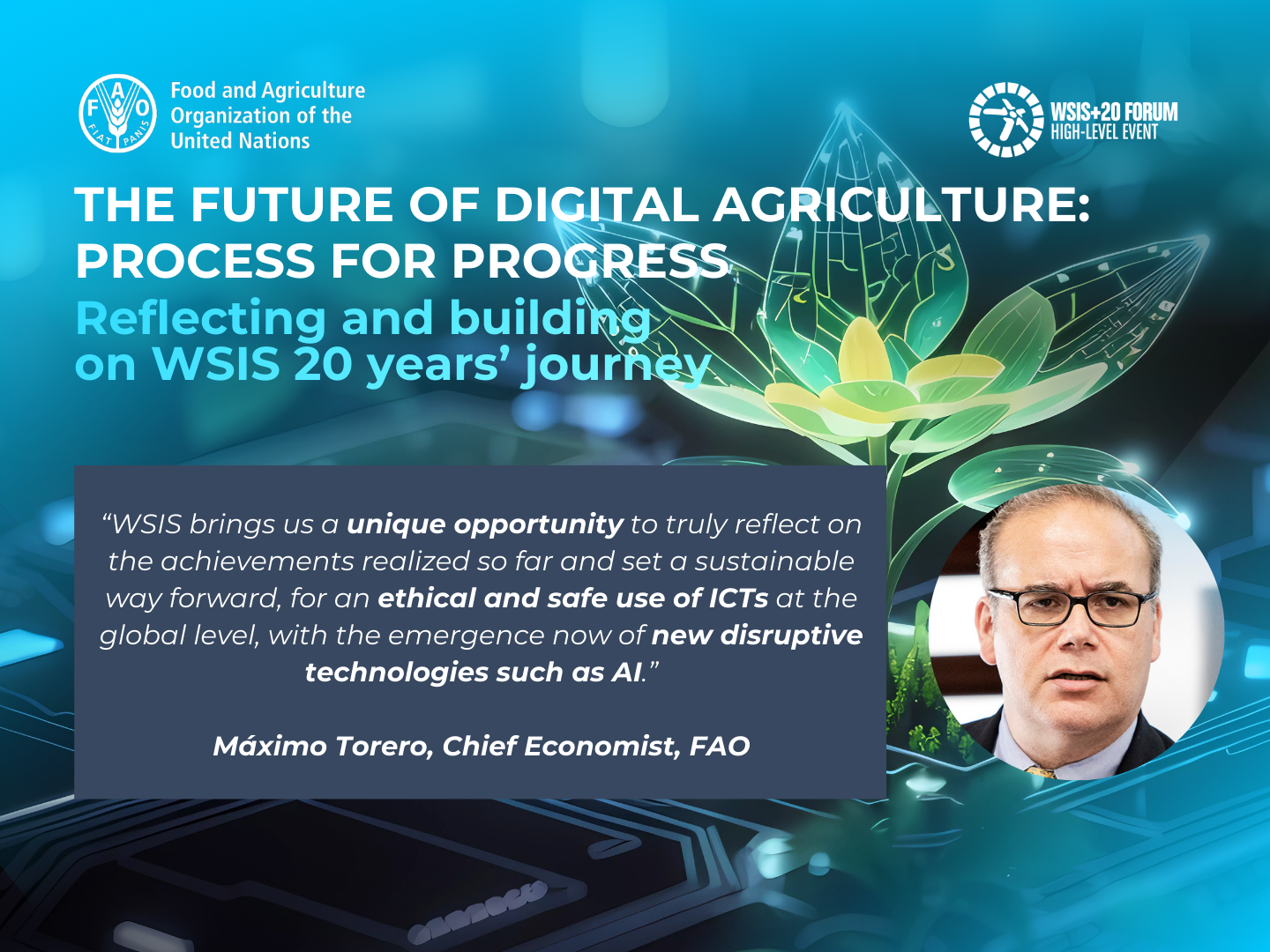 WSIS promotion FAO Chief Economist