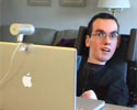 Photo of Joe Barnick with his Mac